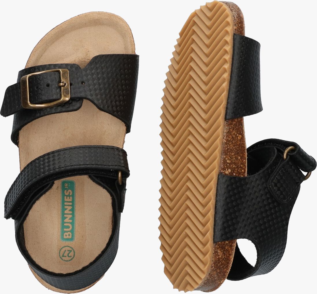 BUNNIESJR zwarte bunniesjr sandalen ben beach