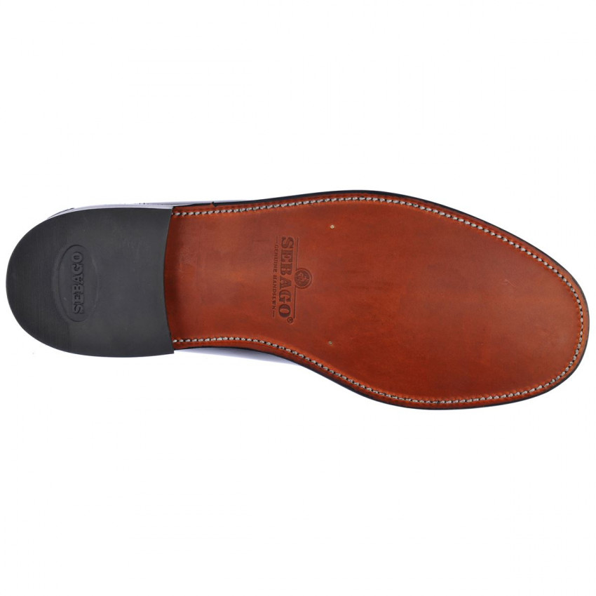 CLASSIC WILL Wide Brown Burgundy MOCASSIN-Mocassin à glands homme en cuir pleine fleur version large