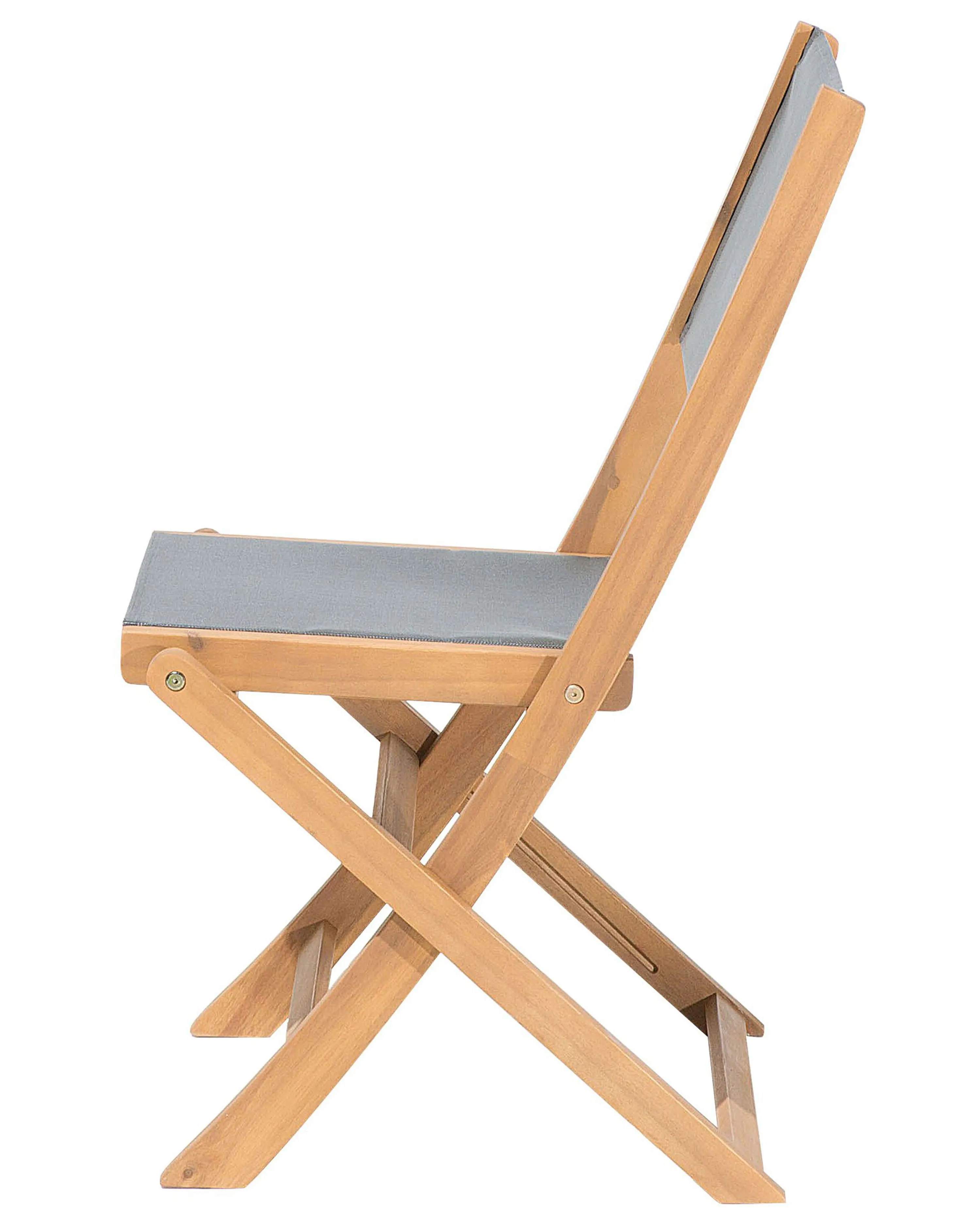 Set van 2 tuinstoelen CESANA Acaciahout Lichtbruin
