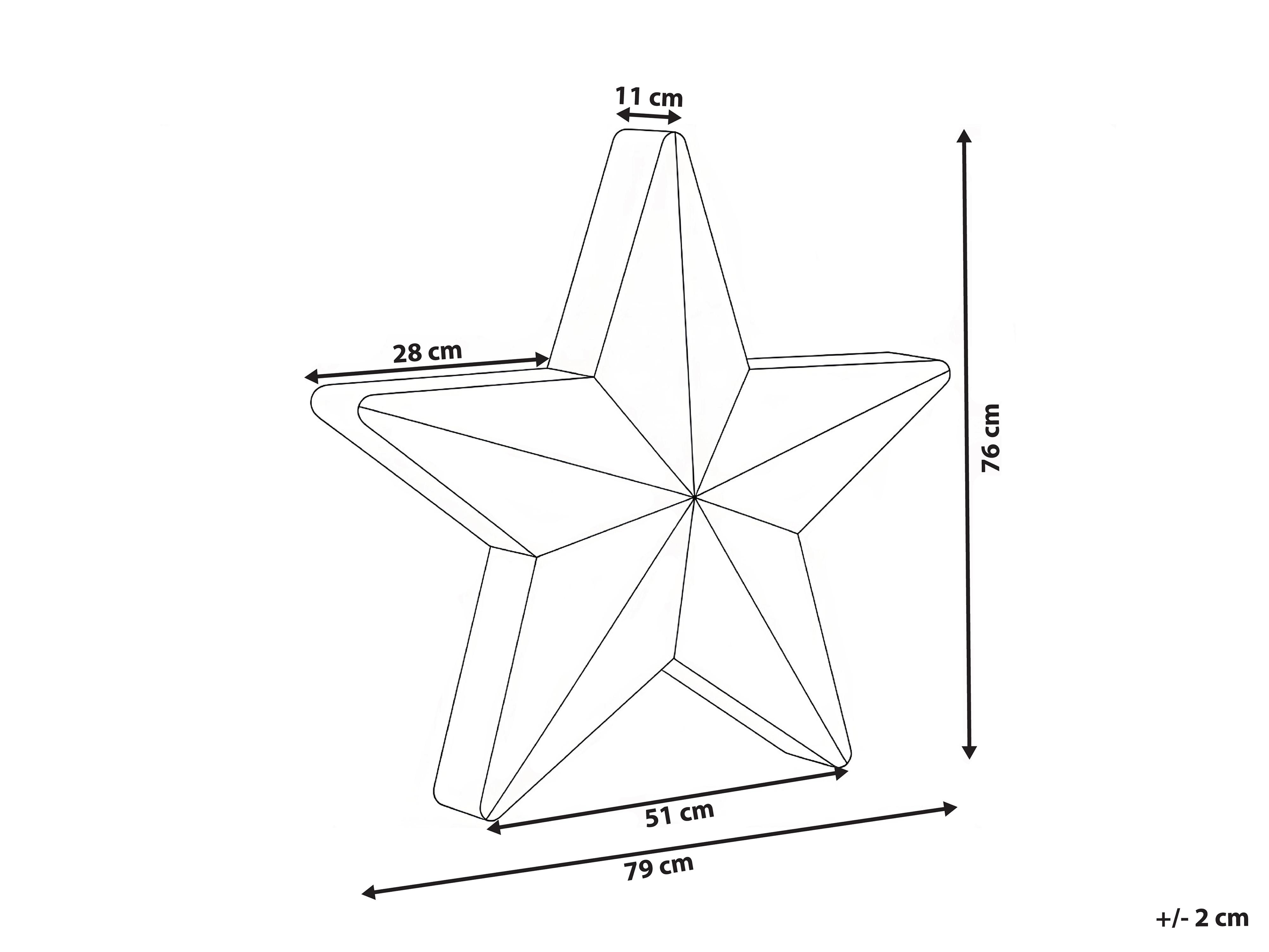 LED staande lamp voor buiten OLSAN Ster 76 cm Wit