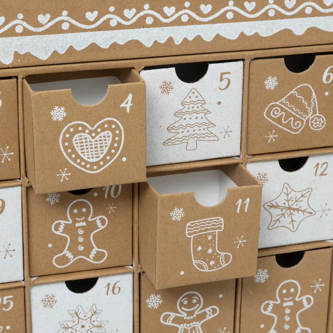 Calendrier de l'Avent à remplir Maison Pain d'épices