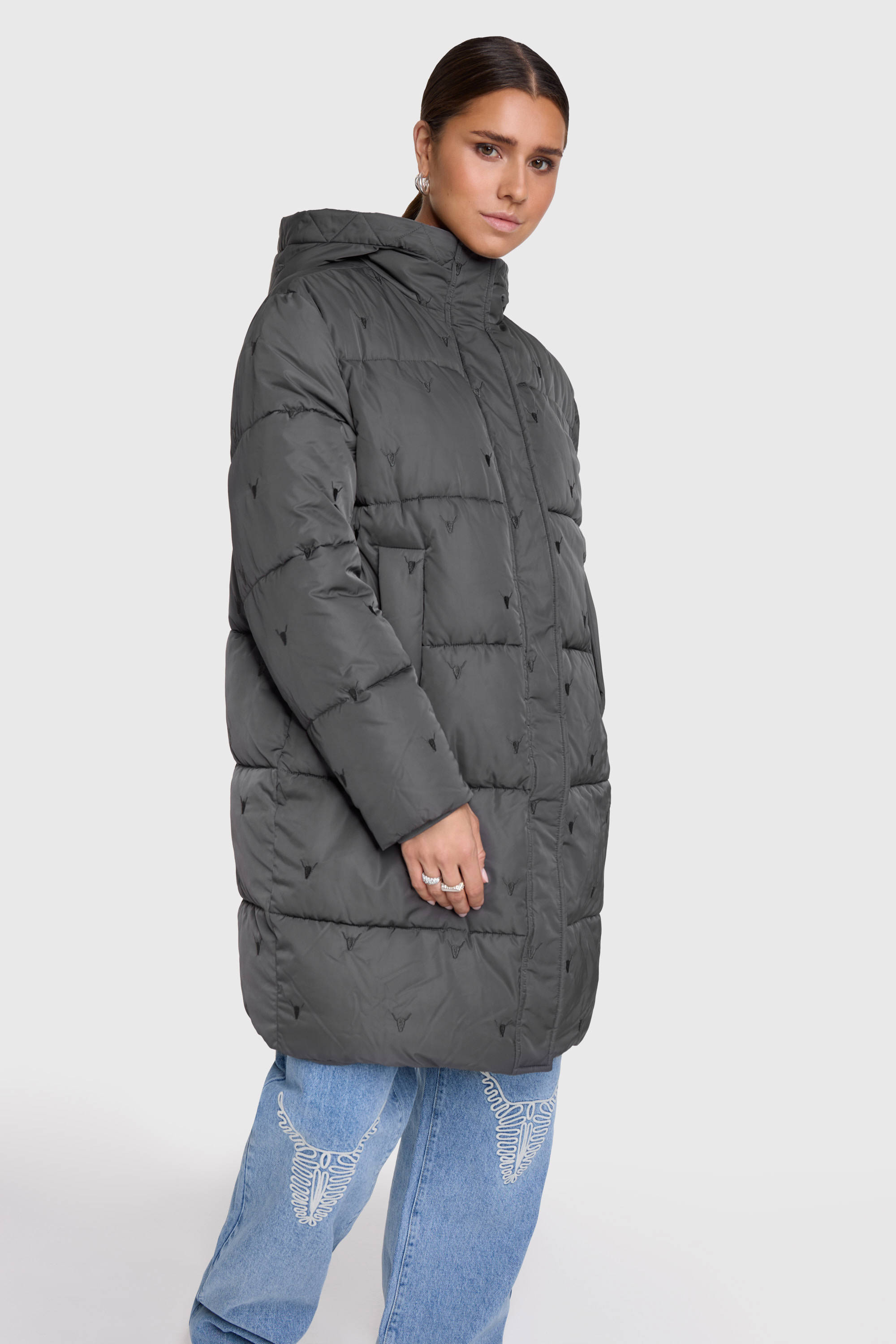 Alix the Label jas met logo grijs