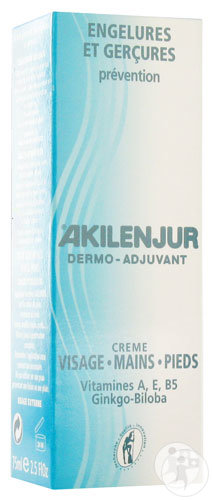 Akileïne Akilenjur Crème Visage - Mains - Pieds Tube 75ml (104500)