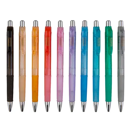 Idena Druckkugelschreiber-Set, 10 Stück, transluzente Farben