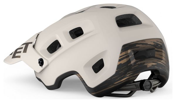 Casque All-Mountain MET Terranova Blanc Bronze Mat