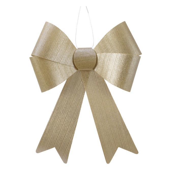 Dekohänger - Schleife - ca. 20 x 27 cm - gold