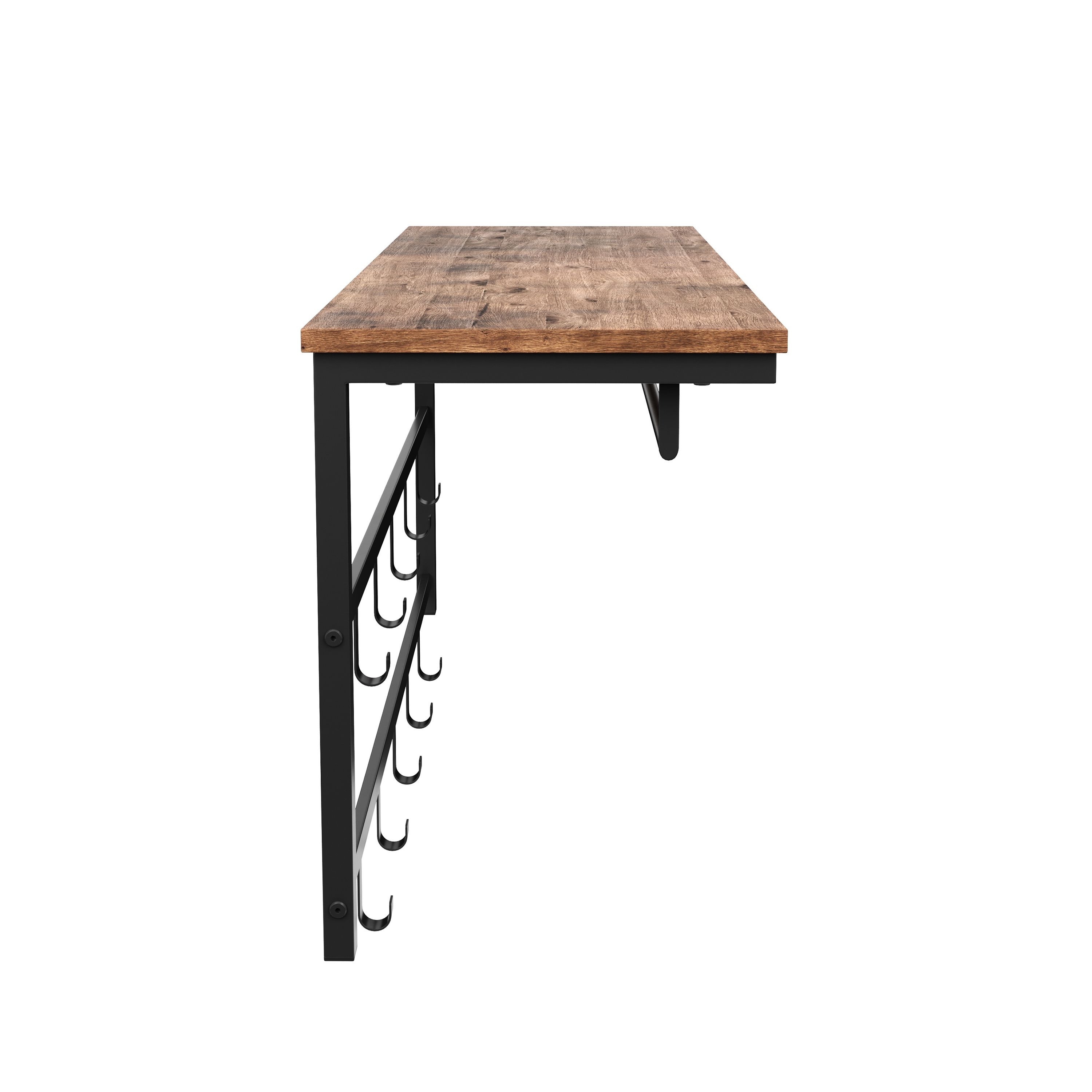 Wandgarderobe Vintage BONITA mit 10 Haken 80 x 42 cm