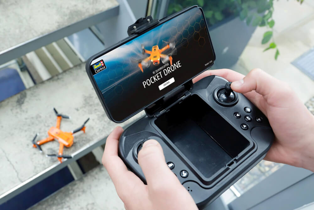 RC Quadrocopter Pocket Drone, Revell Control Ferngesteuerte Drohne