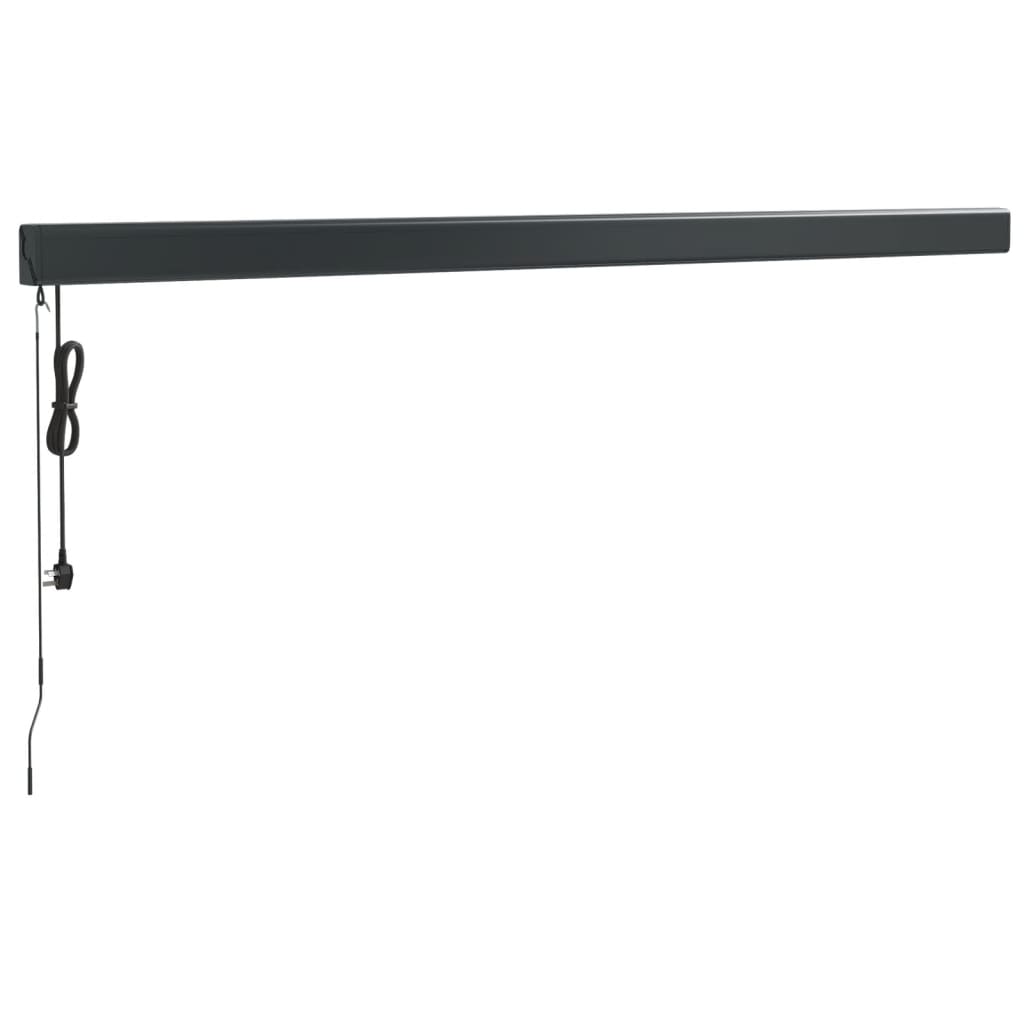 Auvent rétractable crème 4,5x3 m tissu et aluminium