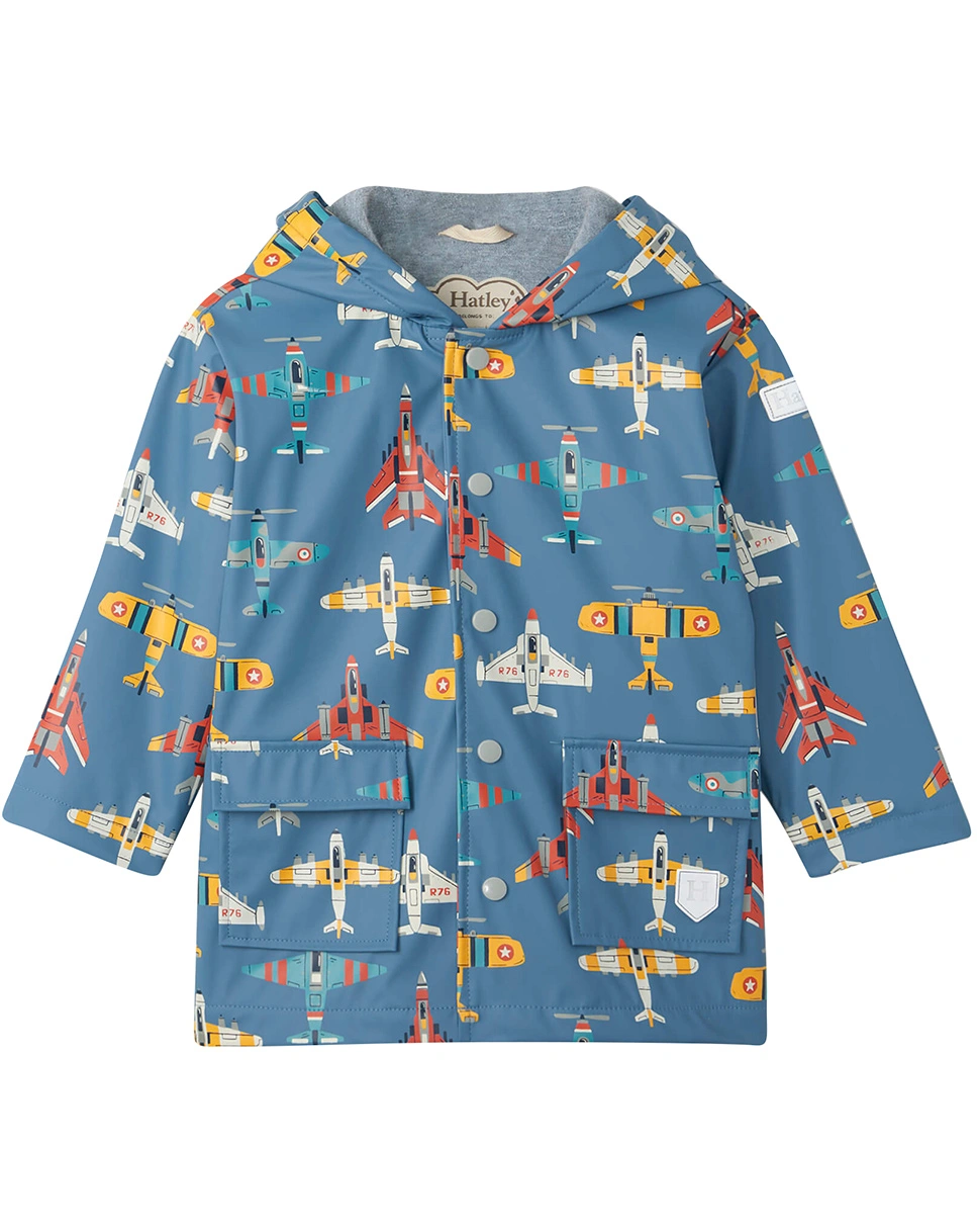 Regenjacke FLYING AIRCRAFTS in grey