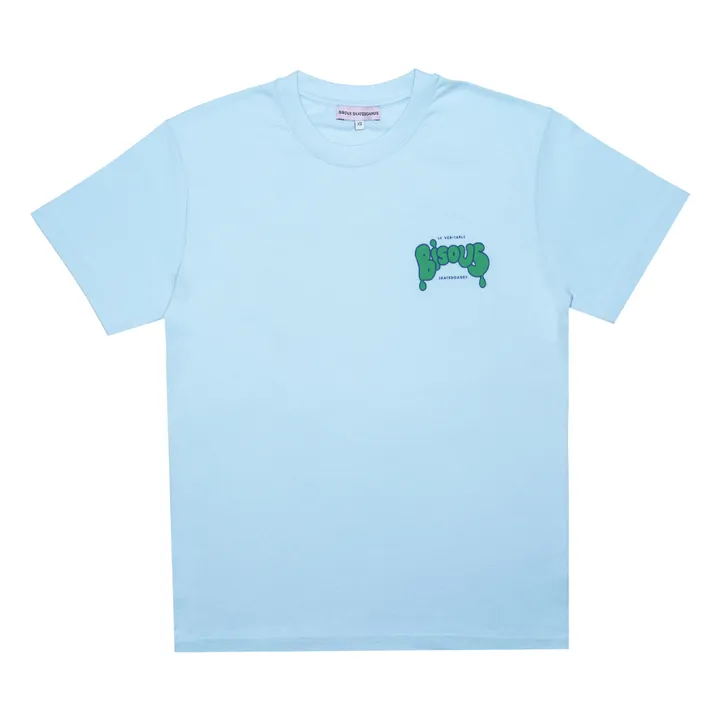 Bisous Skateboards T-shirt Veritable | Bleu ciel