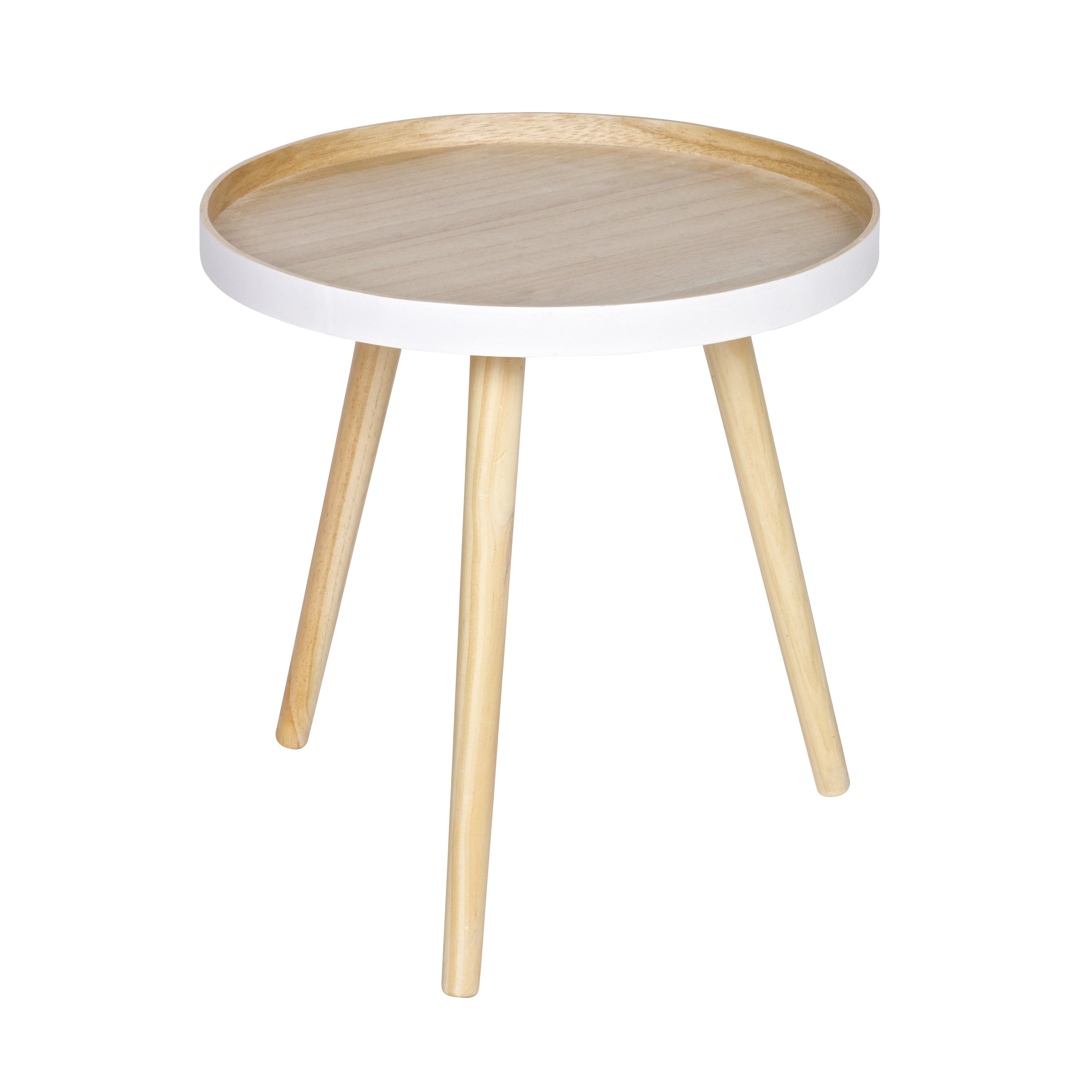 Woood Sasha Bijzettafel - Natural White