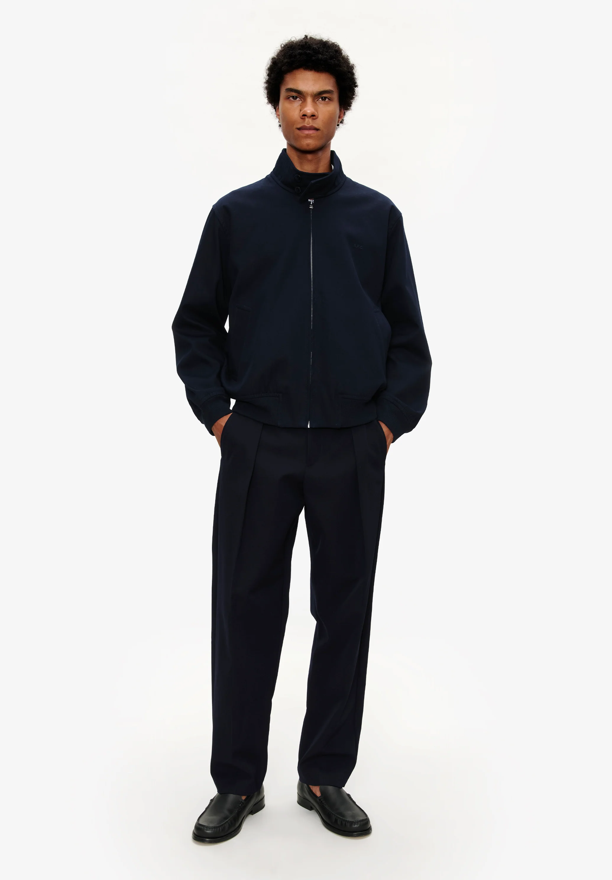 Blouson Zippé - Dark navy