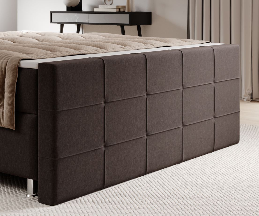 Boxspringbett Florenz 180x200cm versch. Farben - Braun