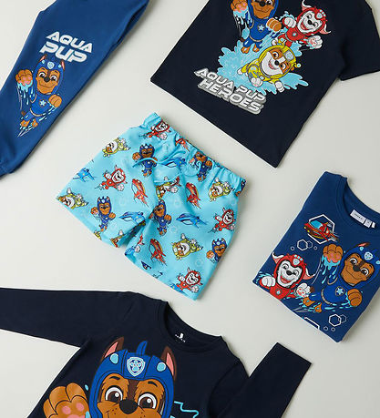 Name It Bådeshorts - NmmMoti PawPatrol - Blåefish