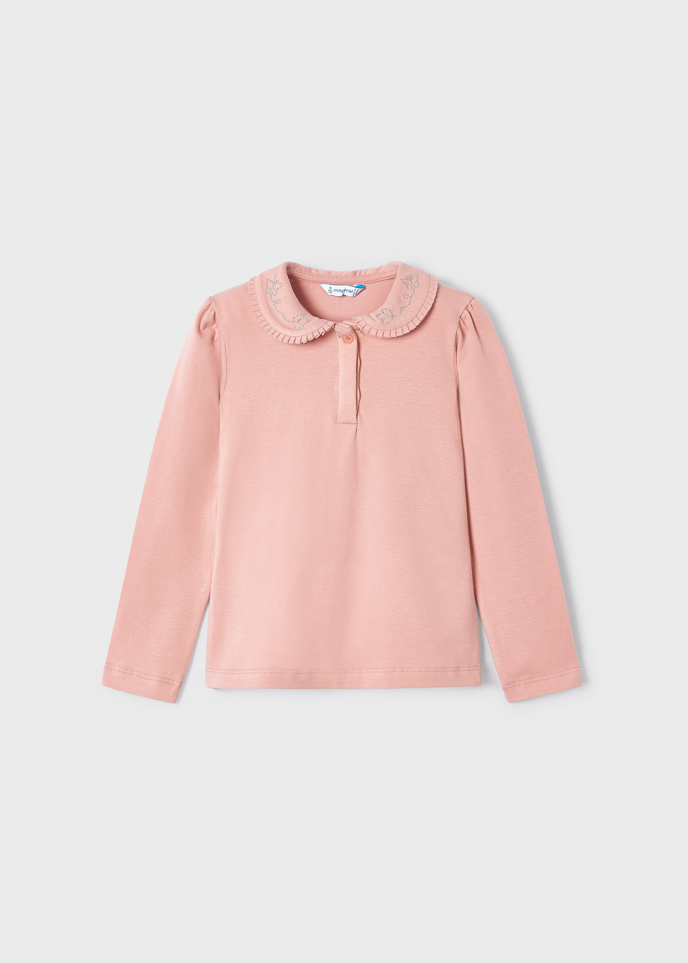 Camisa polo feminina Better Cotton com gola bordada