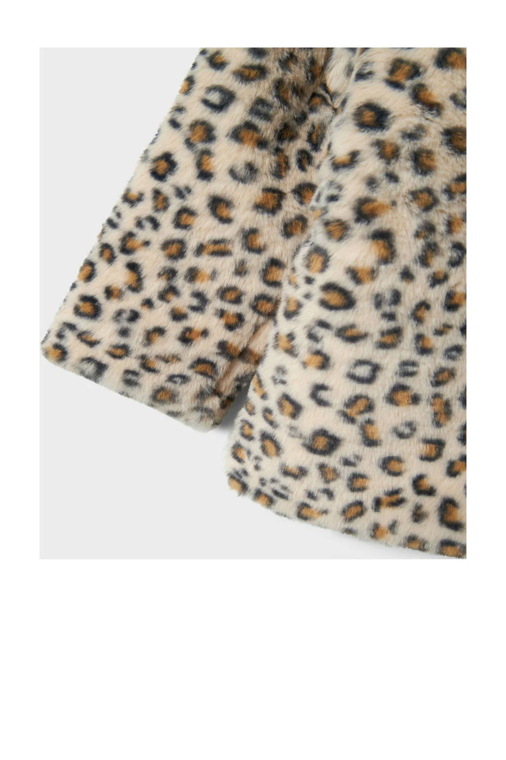 NAME IT MINI imitatiebonten faux fur jas beige