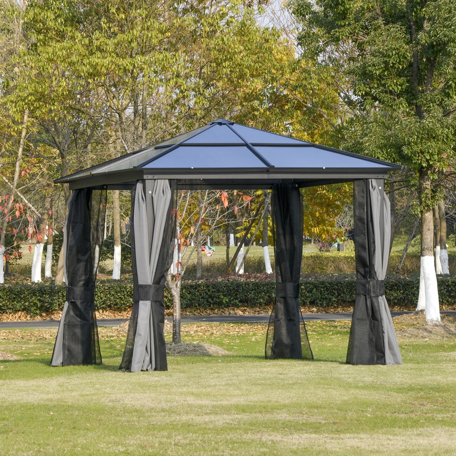 Outsunny Pavillon mit verstärkten Ecken bunt