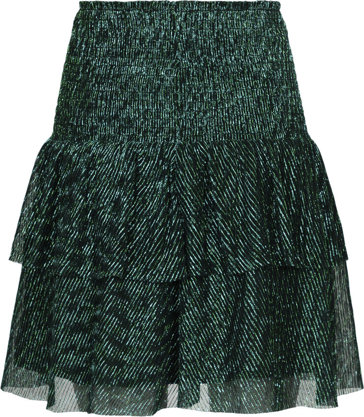 Neo Noir Carin Glitz Skirt Green