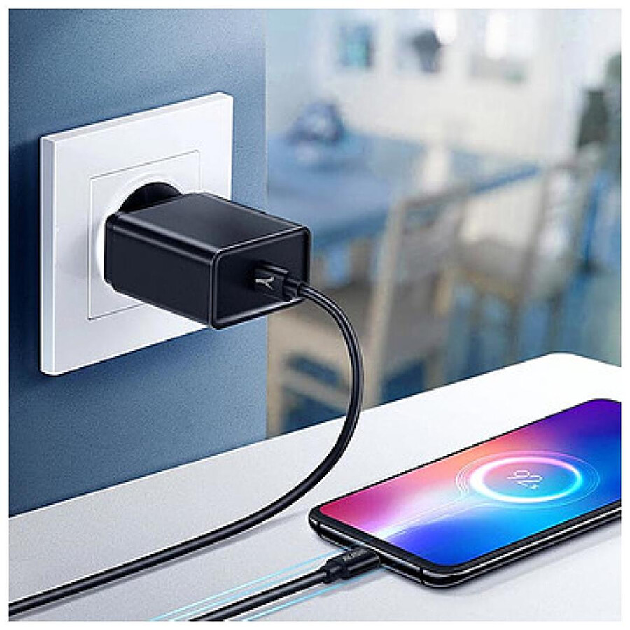 Akashi Câble Eco USB-C vers USB-C Noir - 1 m