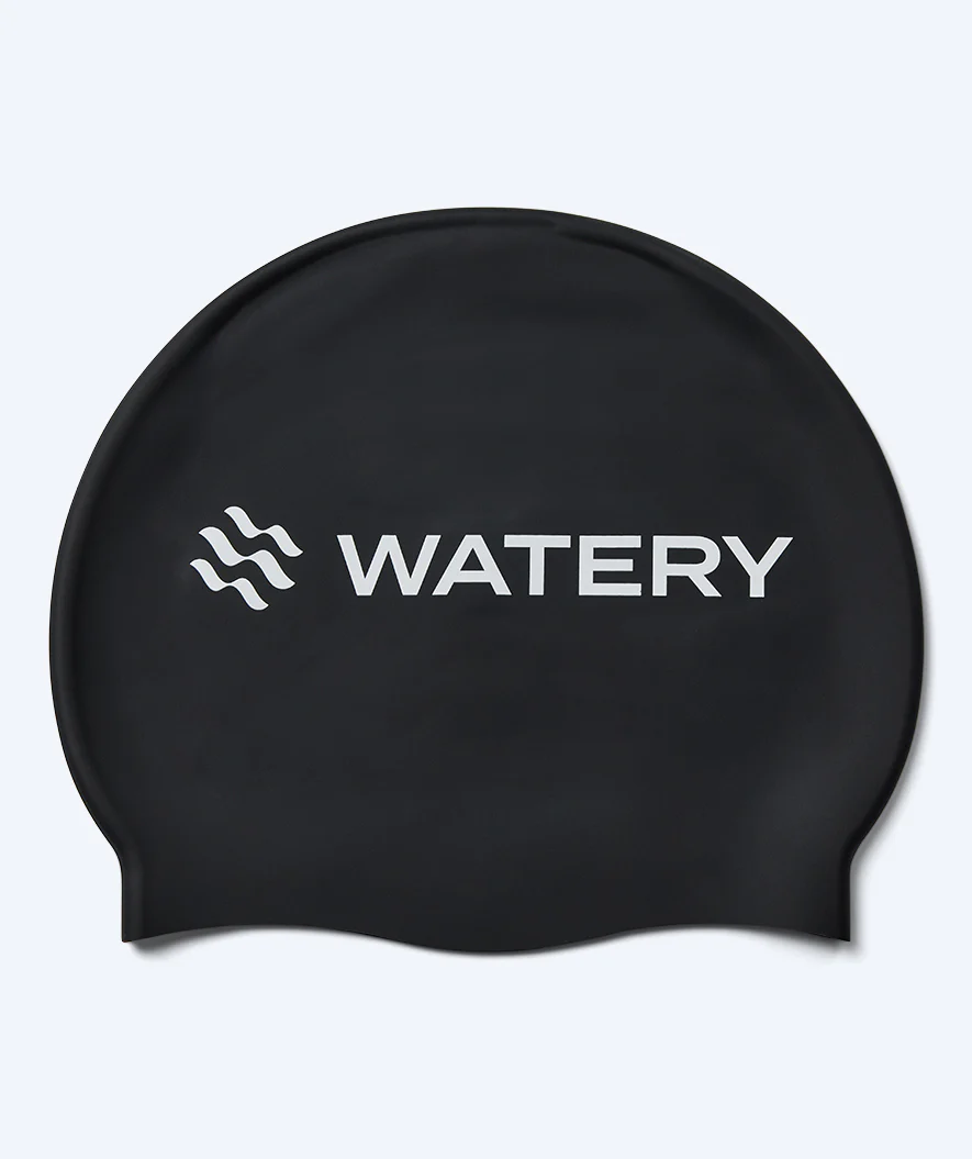 Watery badehætte til børn (3-10) - Signature - Sort