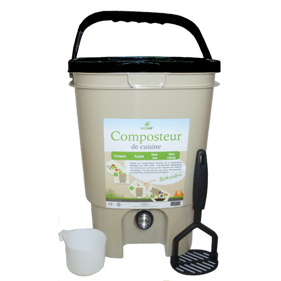 Composteur de cuisine Ecovi® avec activateur