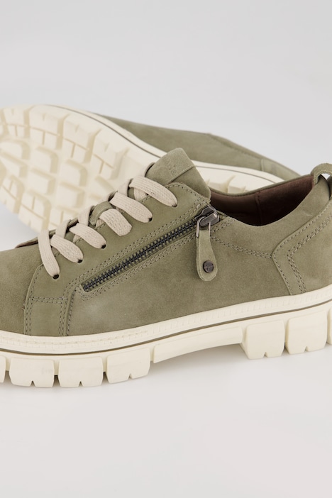 Tamaris Halbschuhe, Lederoptik, Zipper, Weite H