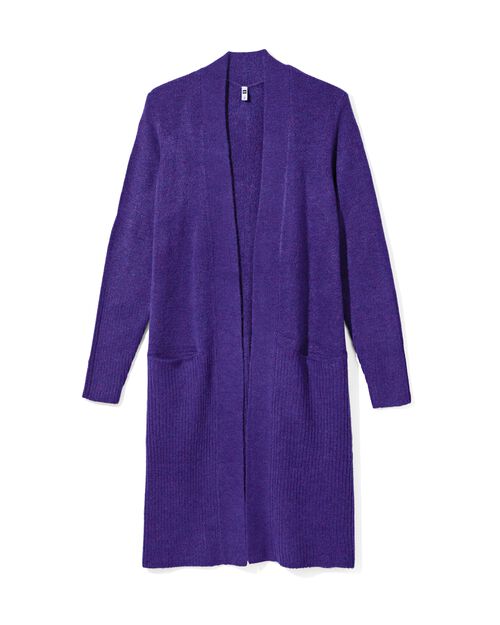 gilet maillé Lana pour femmes bleu