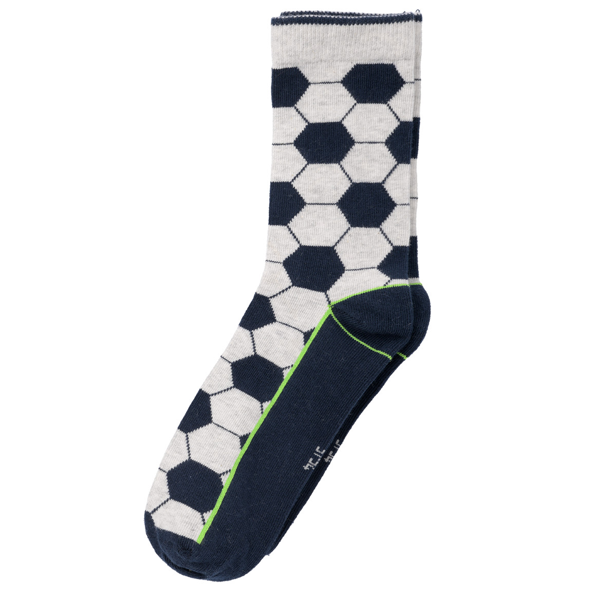 Topolino 3 Paar Jungen Socken mit Fußball-Motiven hellgrau / hellgrün