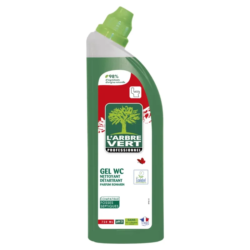 L'ARBRE VERT - Gel wc nettoyant et détartrant - Parfum romarin - 750ml