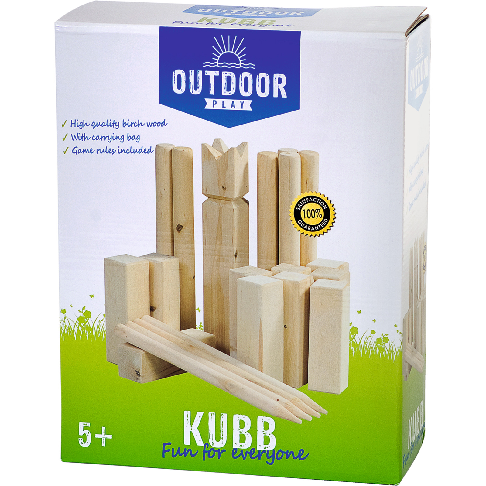 Outdoor Kubb Spiel aus Holz