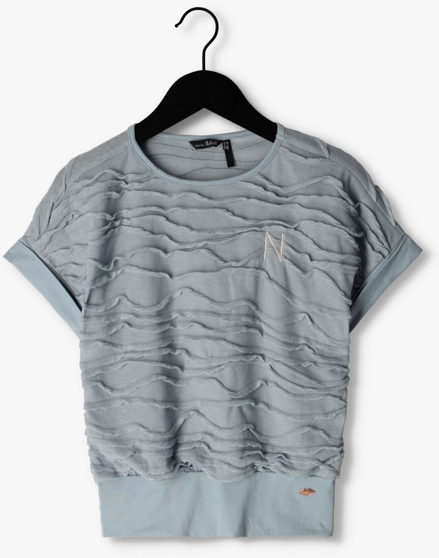 NOBELL blauwe nobell t-shirt kez loose fit tshirt