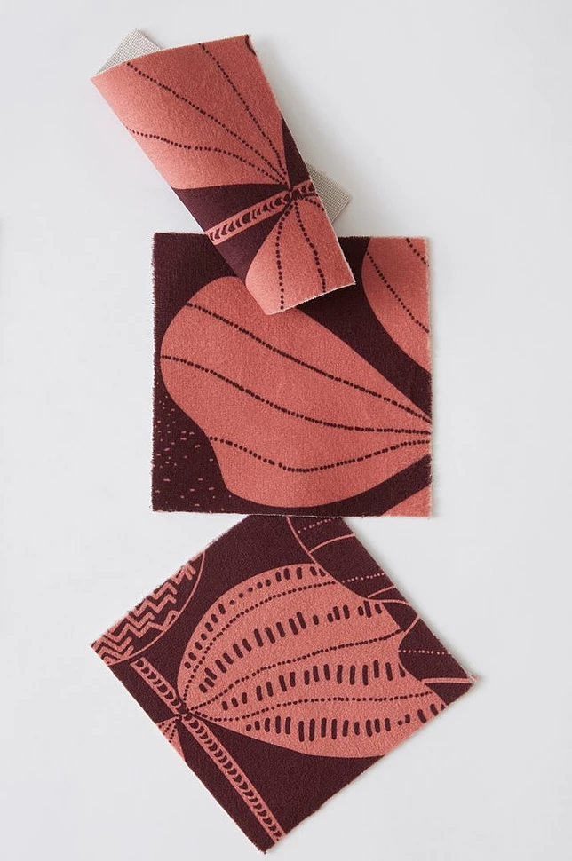 PRINTED VELVET stoffprøve