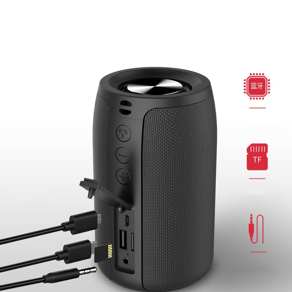 Bluetooth 5.0 Outdoor Lautsprecher Spritzwassergeschützt mit Freisprecheinrichtung    Micro SD / USB / Aux-In Anschluss - Camouflage Türkis