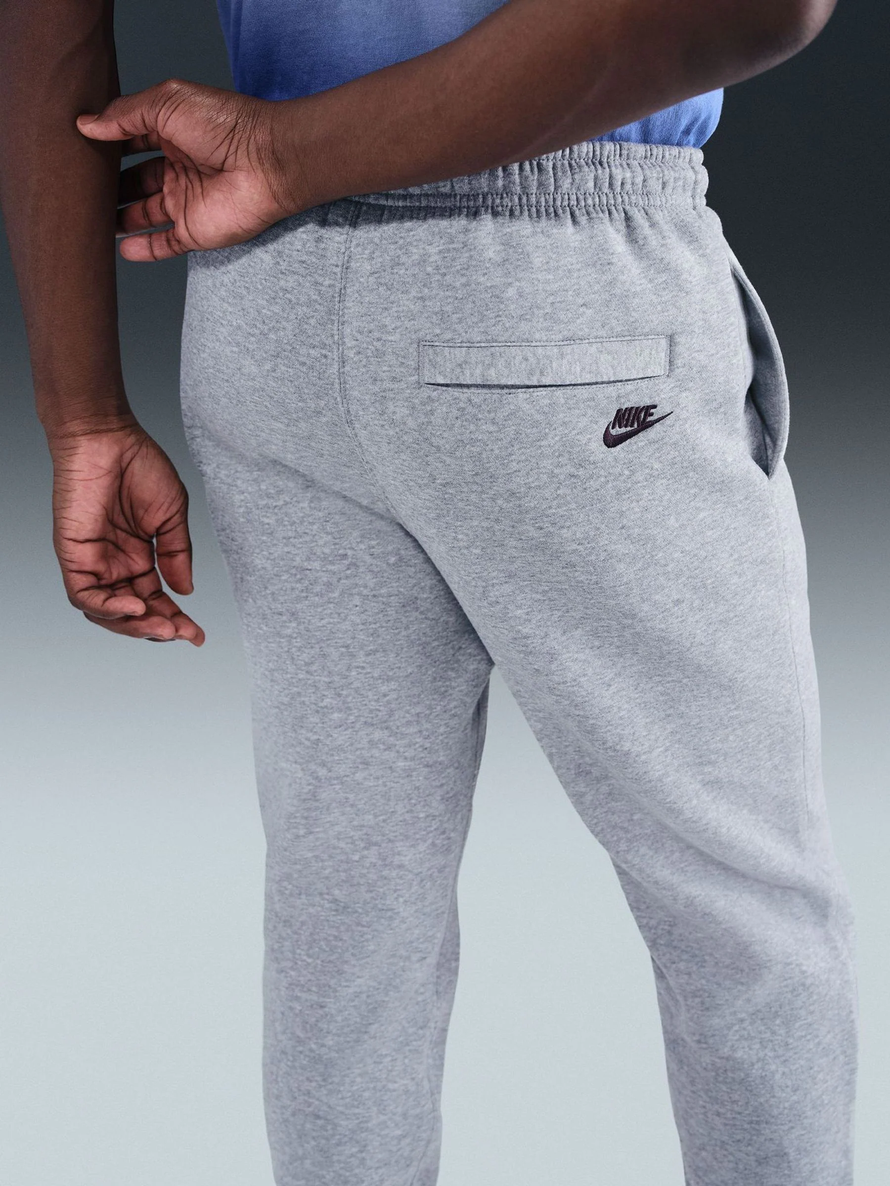 Donkergrijs gemêleerd - Nike Mens Club Bb Gx Joggers