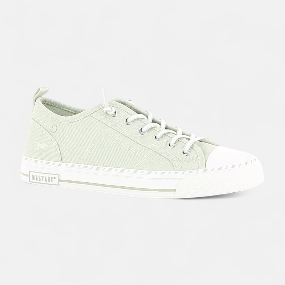 Baskets en toile Femme vert clair