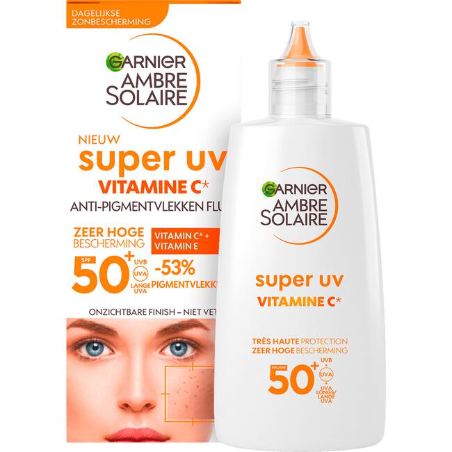 Garnier Ambre Solaire Super UV Vitamine C Anti-Pigmentvlekken Fluid SPF50+ 40 ML