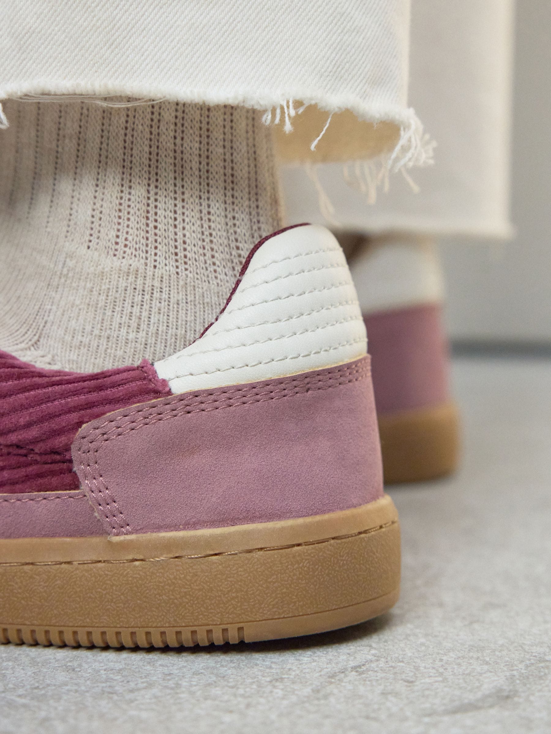 Roze corduroy - Forever Comfort® vetersneakers