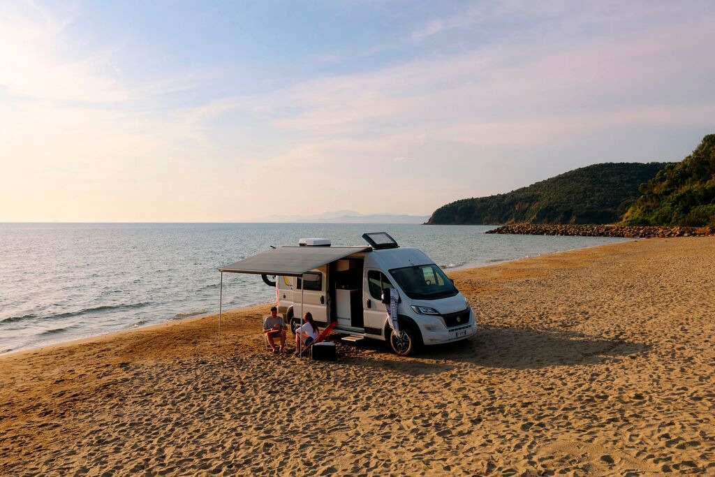 Fiamma F80s Markise Ducato passend für Ducato / Jumper / Boxer Deep Black 320 cm