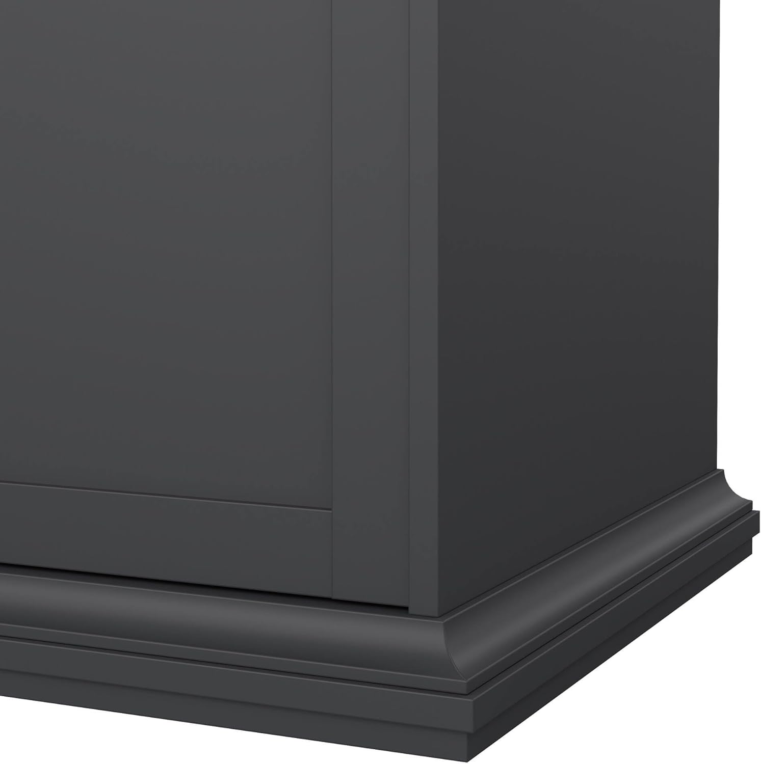 Dmora - Großer Kleiderschrank Pauline, Schlafzimmermöbel, Schrank, Garderobe, 181x61 h201 cm, Grau