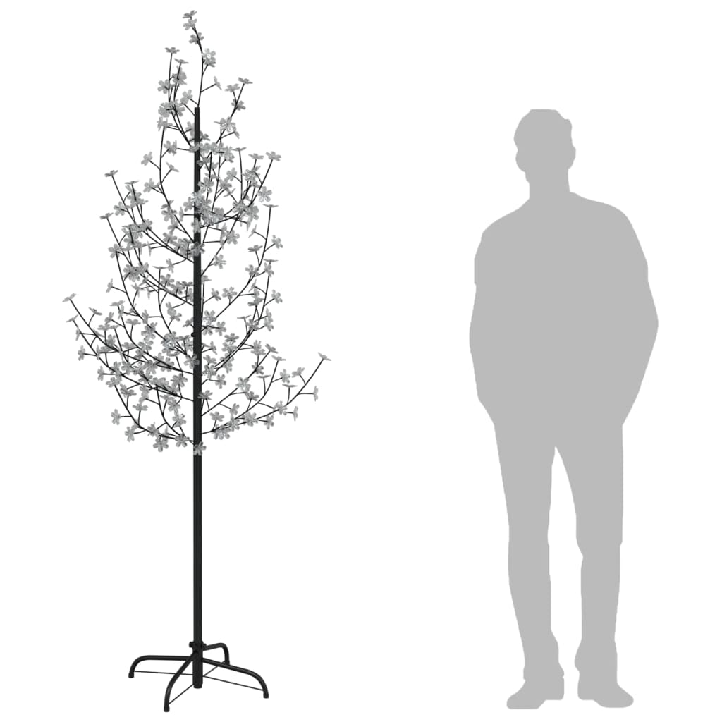 Arbre à led fleur de cerisier 220 led blanc chaud 220 cm