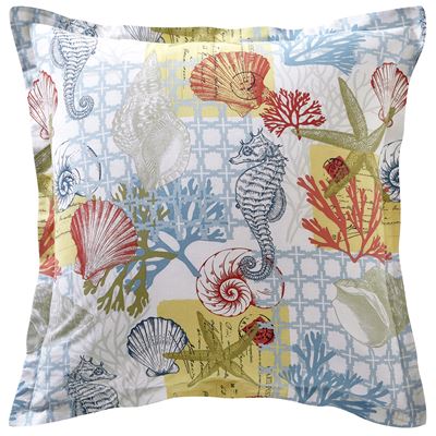 Linge de lit motif coquillages - BECQUET CRÉATION
