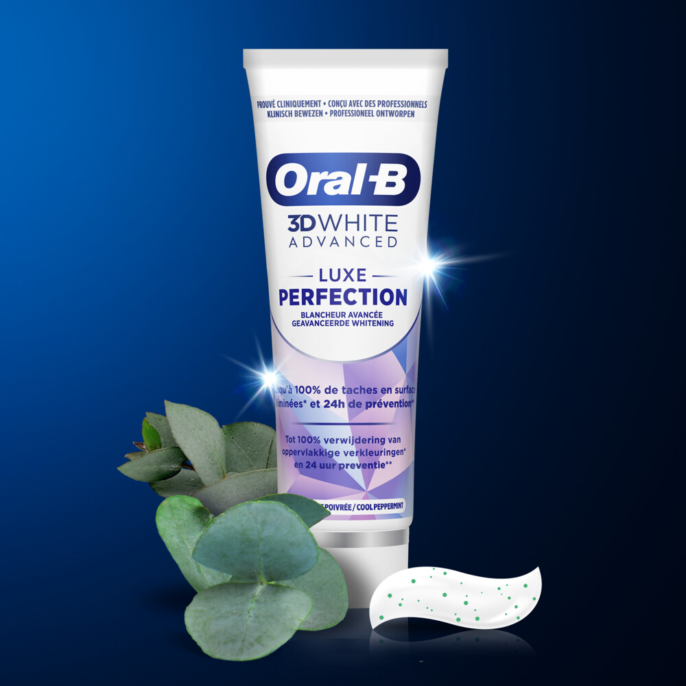 12x Oral-B Tandpasta 3DWhite Advanced Luxe Perfection75 ml