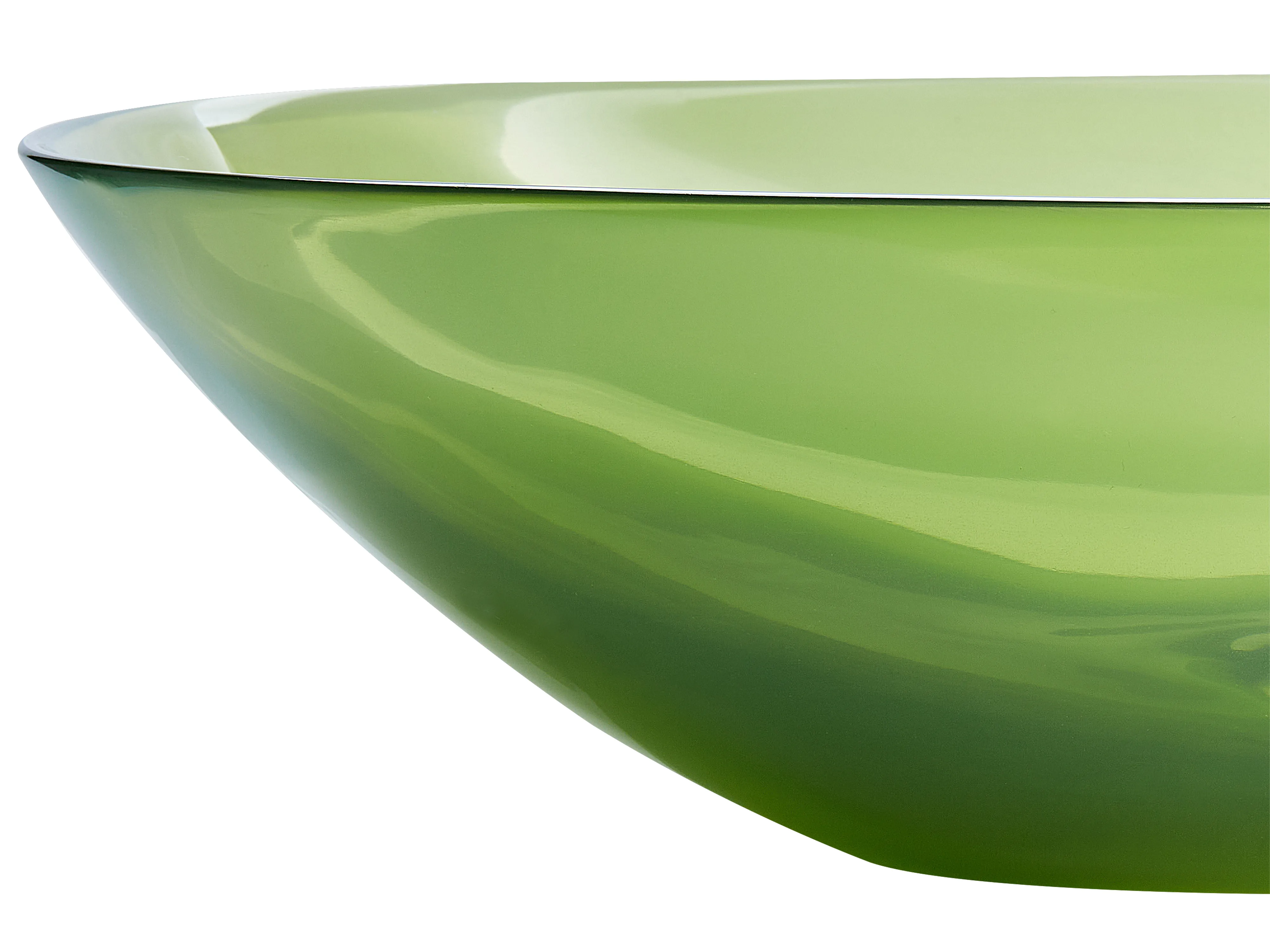 Wastafel voor aanrechtblad MOENGO 54 x 36 cm Solid surface Groen