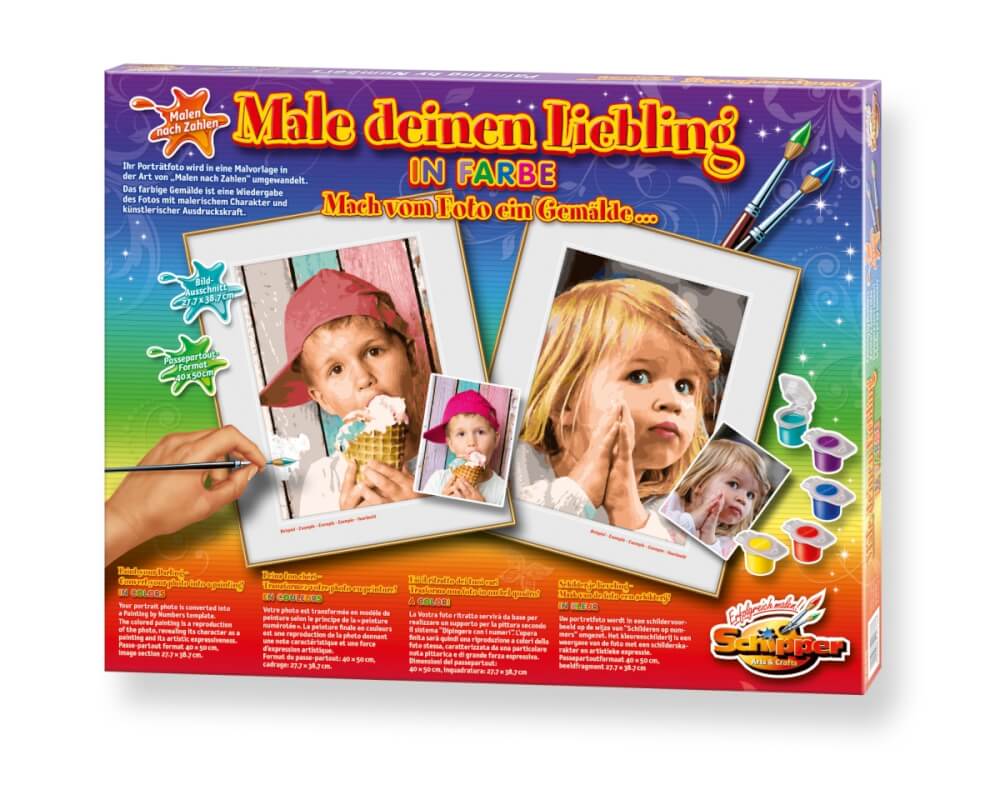 Malen nach Zahlen - Male deinen Liebling in Farbe