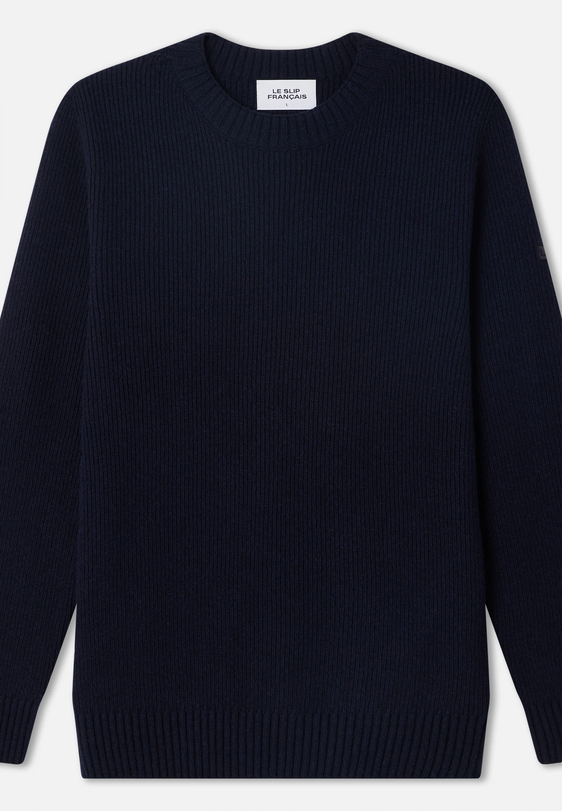 Pull Homme en laine Française-Louis Bleu Marine