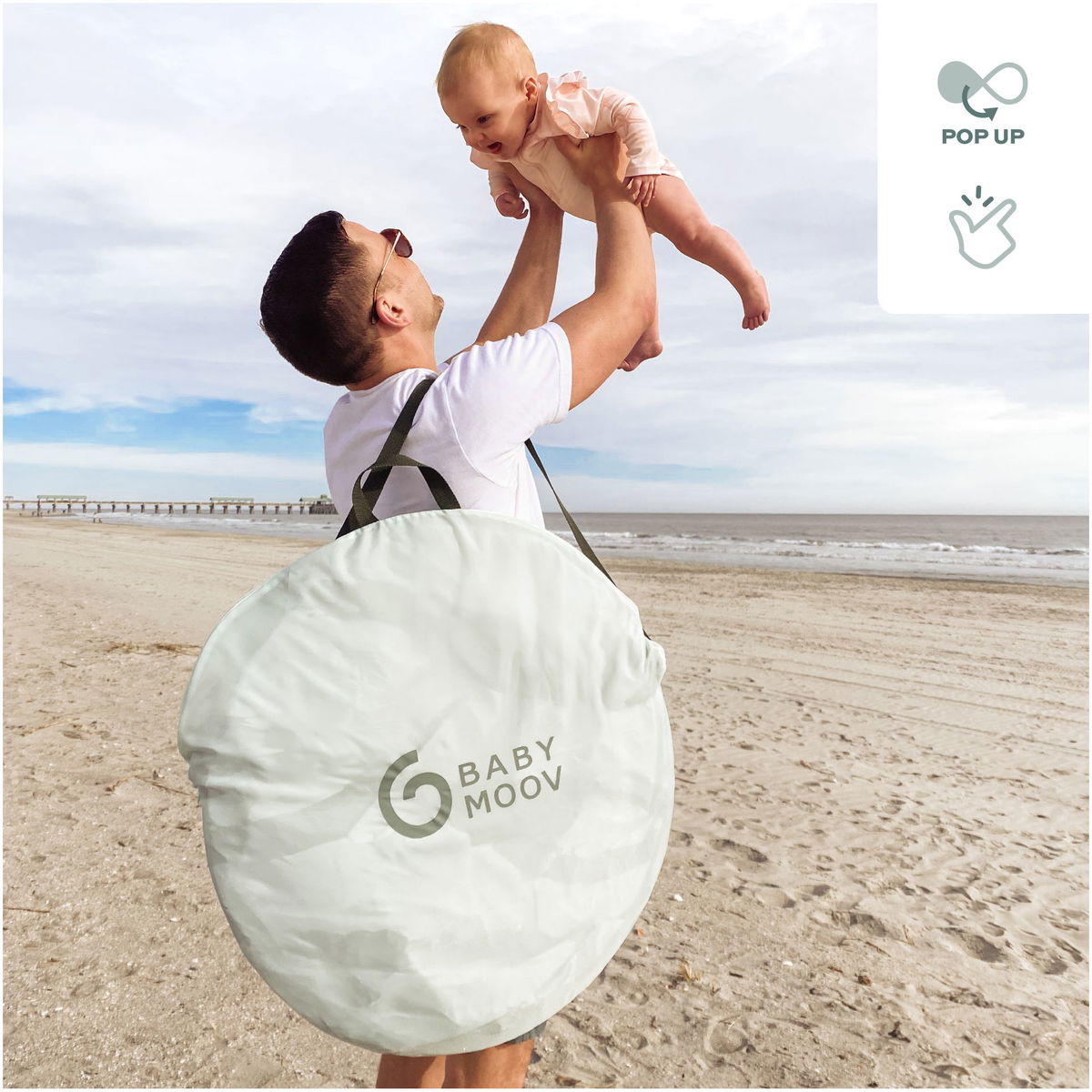 BabymoovBabymoov   Strandmuschel Moov und Protect green lagoon