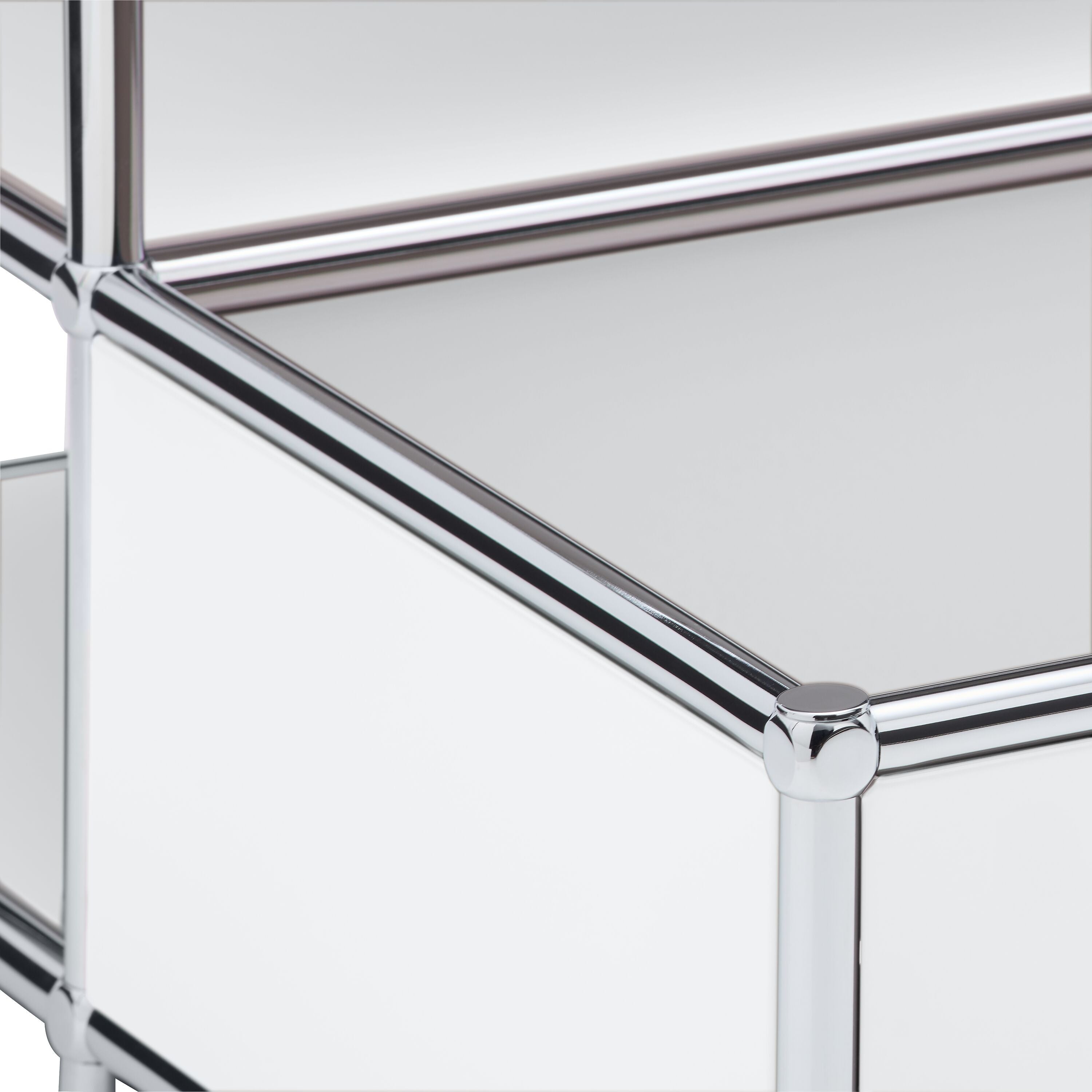 FLEXCUBE Salontisch - Weiss / B: 77.5 cm x T: 77.5 cm x H: 43.5 cm