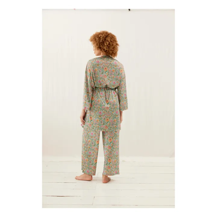 Louise Misha Pantalon de Pyjama Melycia Fibres Recyclées - Collection Femme | Bleu