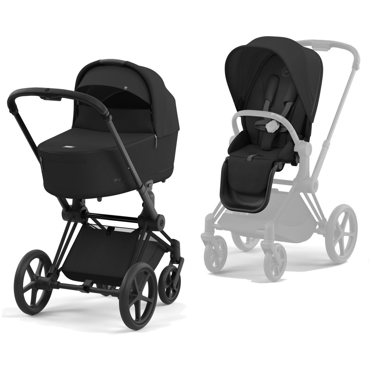 CYBEXCYBEX   Priam 4.0 Matt Black Kombikinderwagen sepia black black